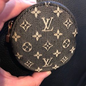 Authentic LV denim coin purse